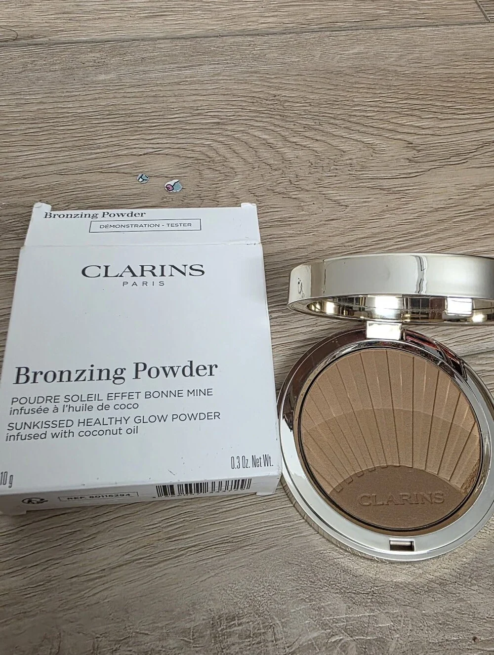 Clarins Luminous Matte Bronzing Compact Glow Powder New